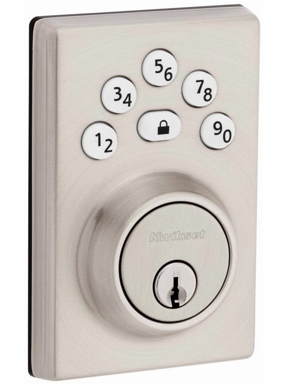 Powerbolt 240 Keypad Electronic Deadbolt Door Lock, Satin Nickel