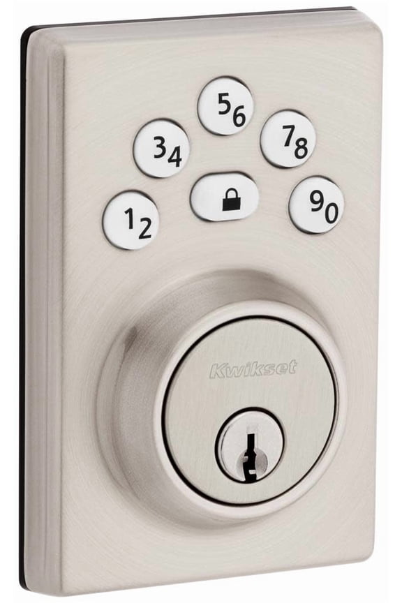 Powerbolt 240 Keypad Electronic Deadbolt Door Lock, Satin Nickel