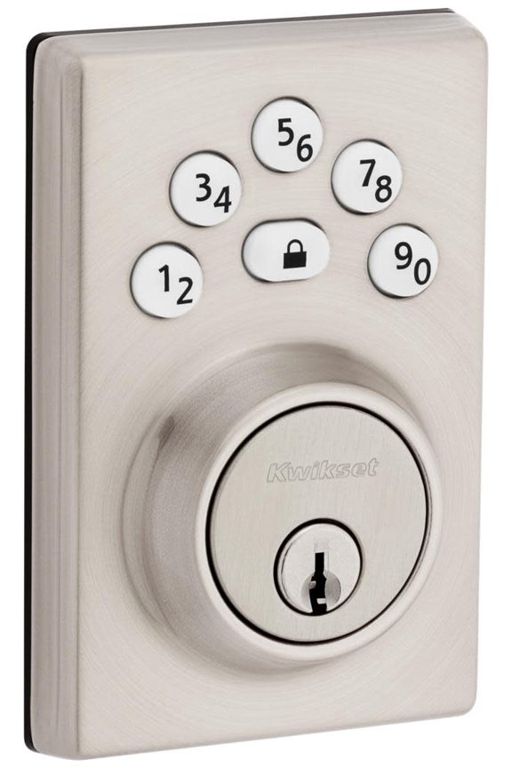 Powerbolt 240 Keypad Electronic Deadbolt Door Lock, Satin Nickel