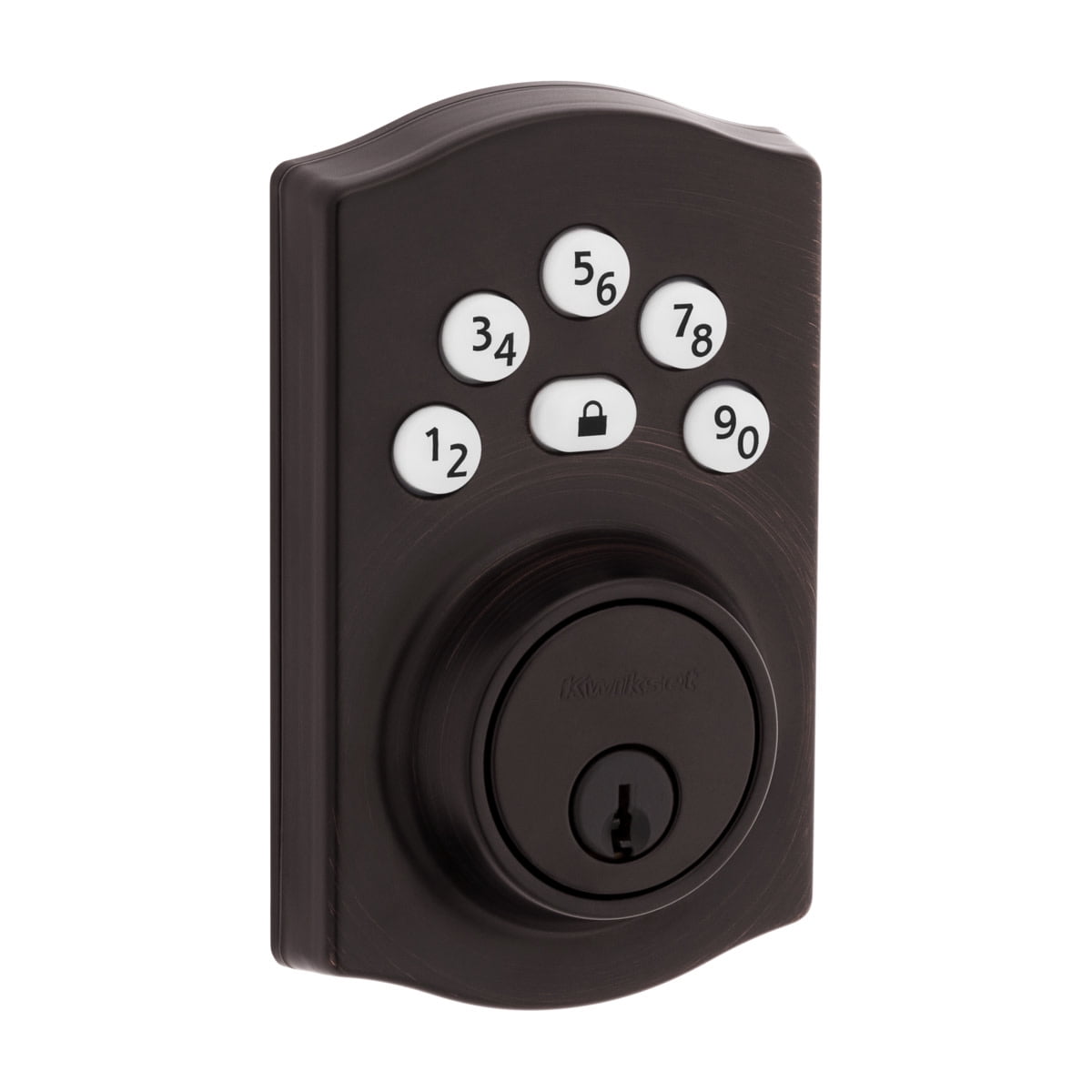 Kwikset Powerbolt Bronze Zinc Electronic Deadbolt