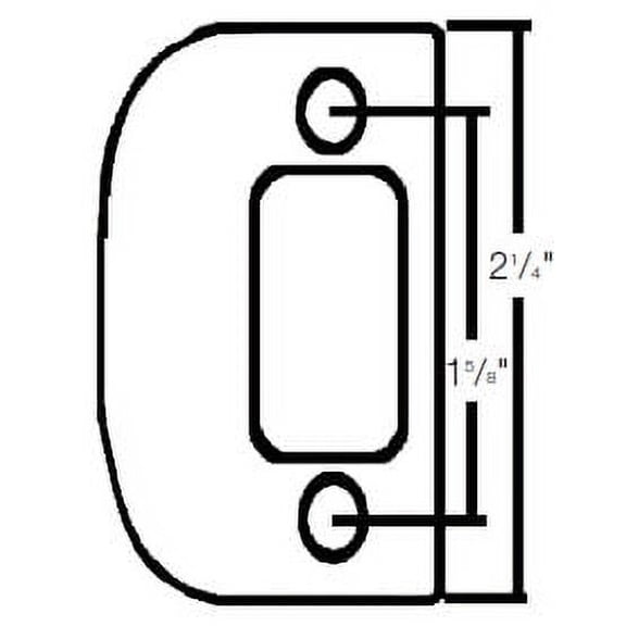 Kwikset Radius Corner Deadbolt Full Lip Strike 85303-514