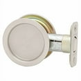 thumbnail image 1 of Kwikset Round Pocket Door Lock Pocket in Bright Stainless Steel, 1 of 2