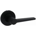 thumbnail image 1 of Kwikset Safe Lock Daylon Lever Round Rose Dummy Lock Matte Black, 1 of 1