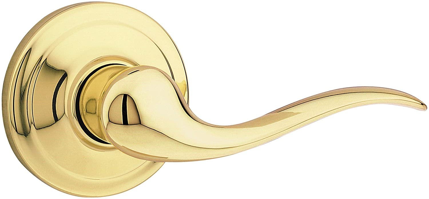 Kwikset Signature Series 97200-779 Polished Brass Tustin Passage Lever