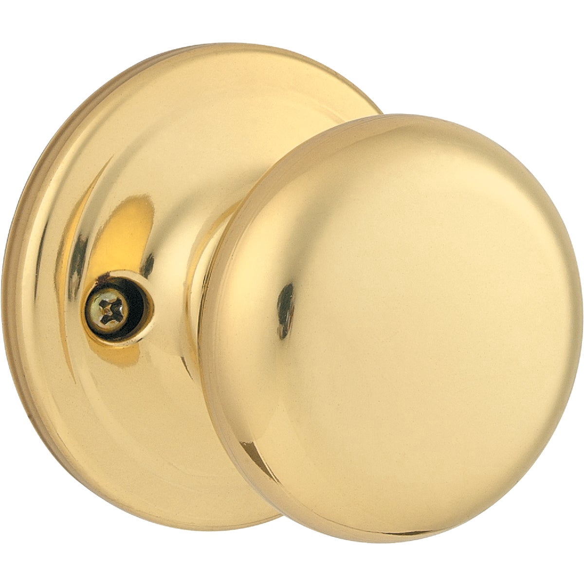 Kwikset Signature Series Juno Half Dummy Door Knob - Polished Brass - Gold