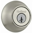 thumbnail image 1 of Kwikset Single Cylinder Deadbolt with SmartKey, Satin Nickel Finish, 1 of 7