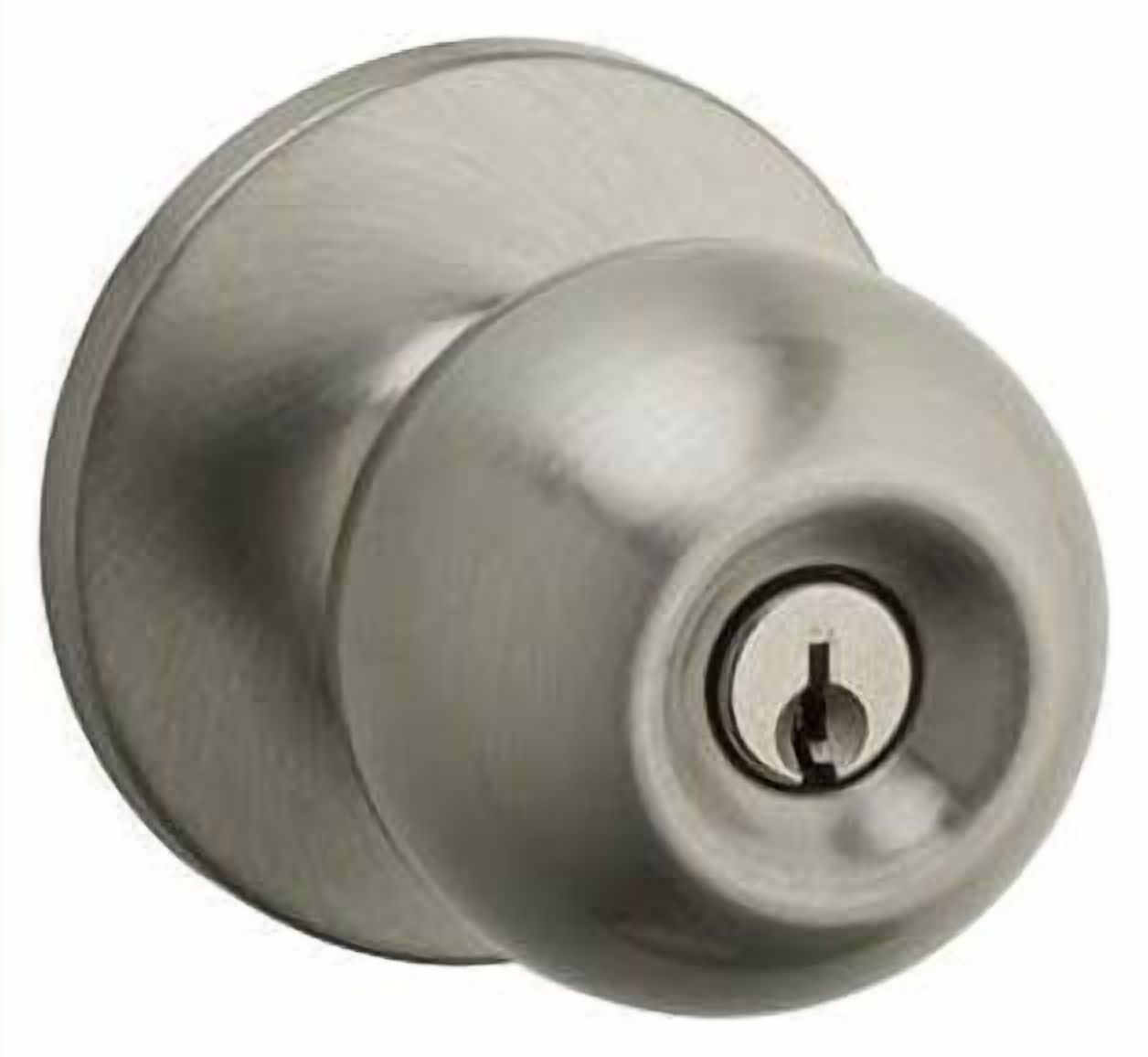 Kwikset SK5000RG-15 Regina Single Cylinder Keyed Entry Door Knob Set - Nickel