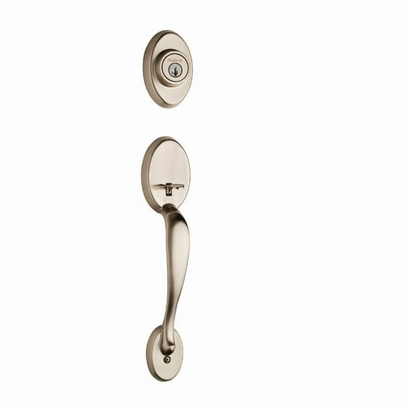 KWIKSET Signature Series Chelsea Handleset, With Smart Key, Satin Nickel 800CEXCN 15 SMT CP