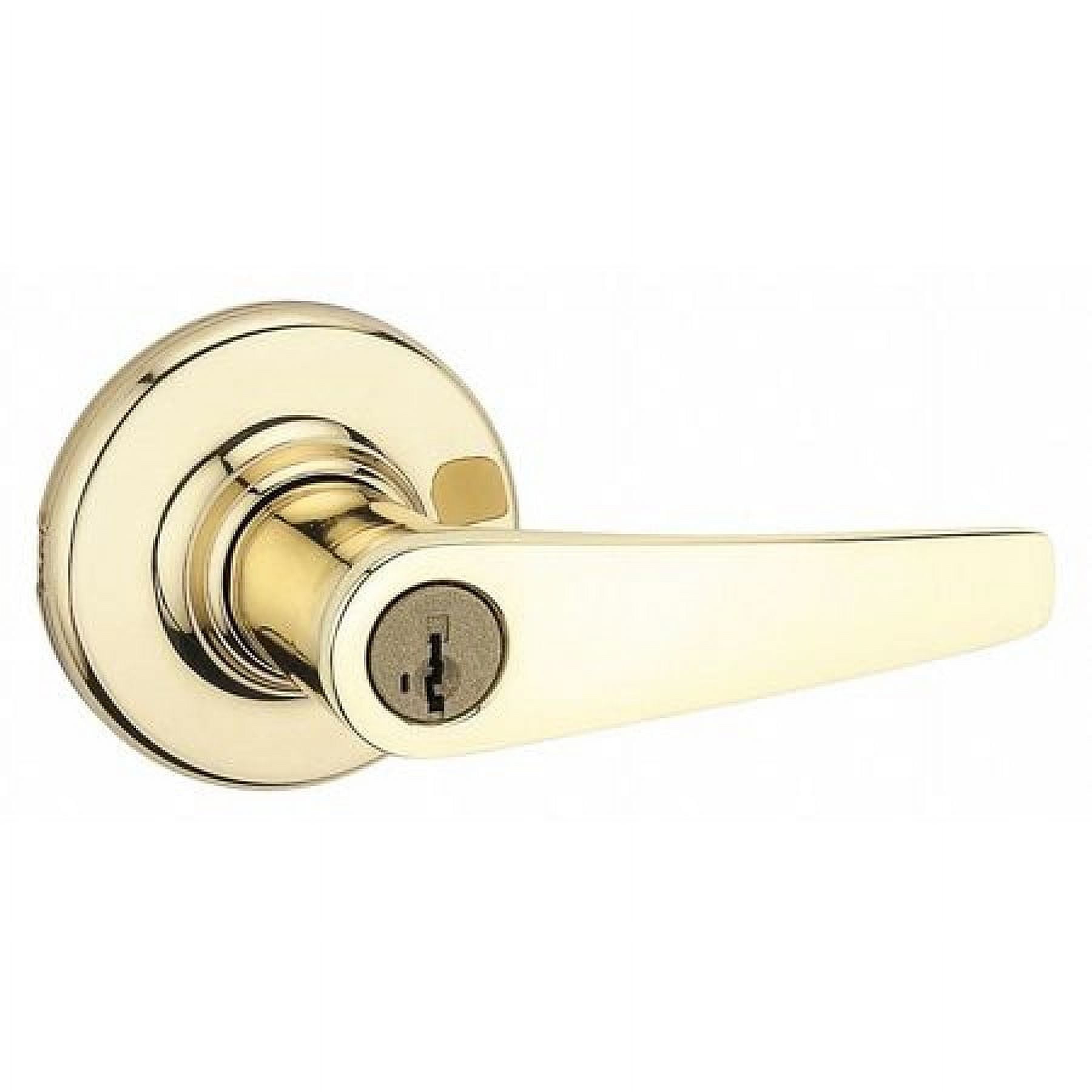 Kwikset Smartkey Delta Entry Lever, Polished Brass - Walmart.com