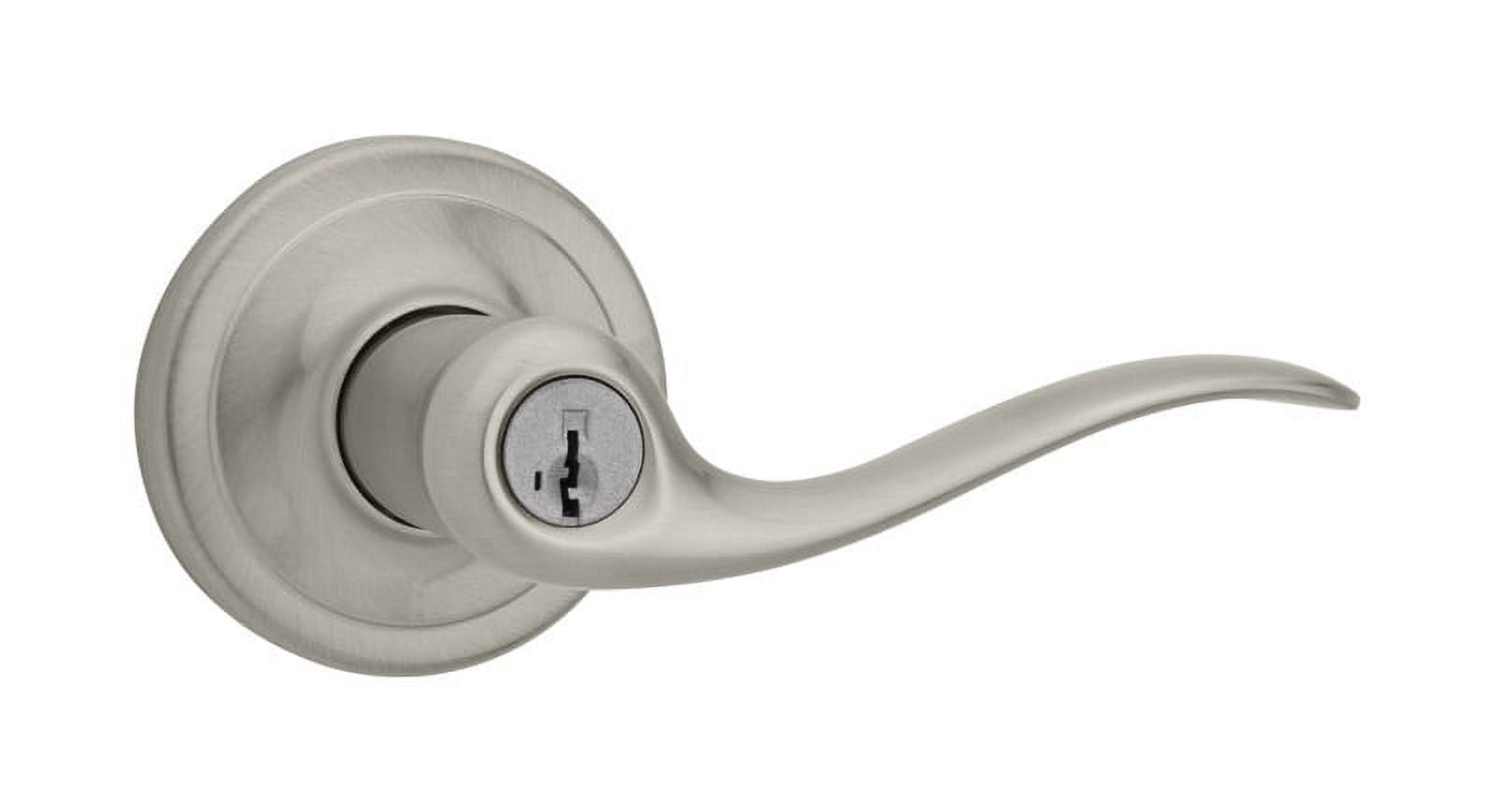 Kwikset Tustin Keyed Entry Lever Featuring Smartkey in SN