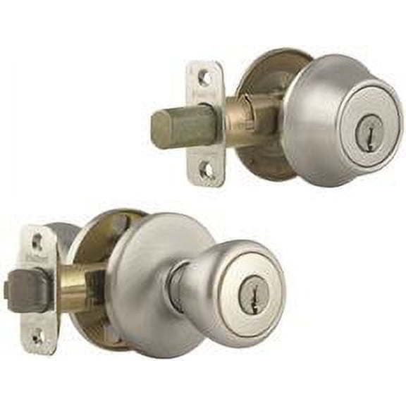 Kwikset Tylo Entry/Deadlock Combo Satin Chrome