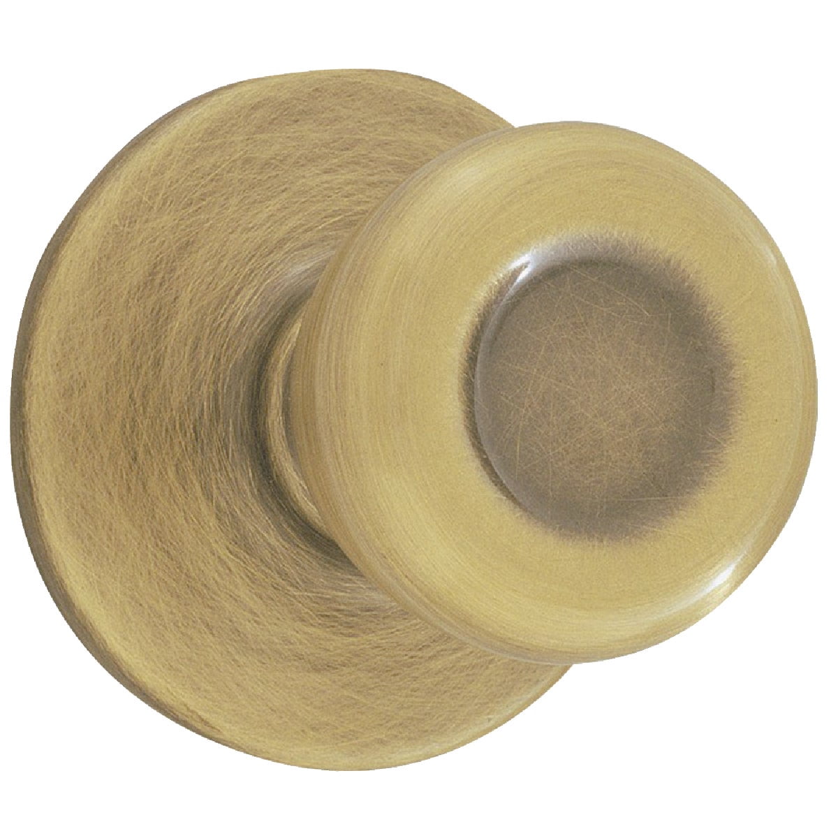Kwikset Tylo Hall/Closet Knob in Antique Brass
