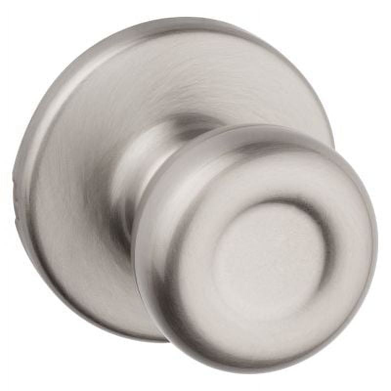 Satin Nickel Flat Ball Passage Door Knob for Interior Use