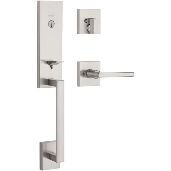Kwikset Vancouver Satin Nickel Entry Handleset 1-3/4 in.