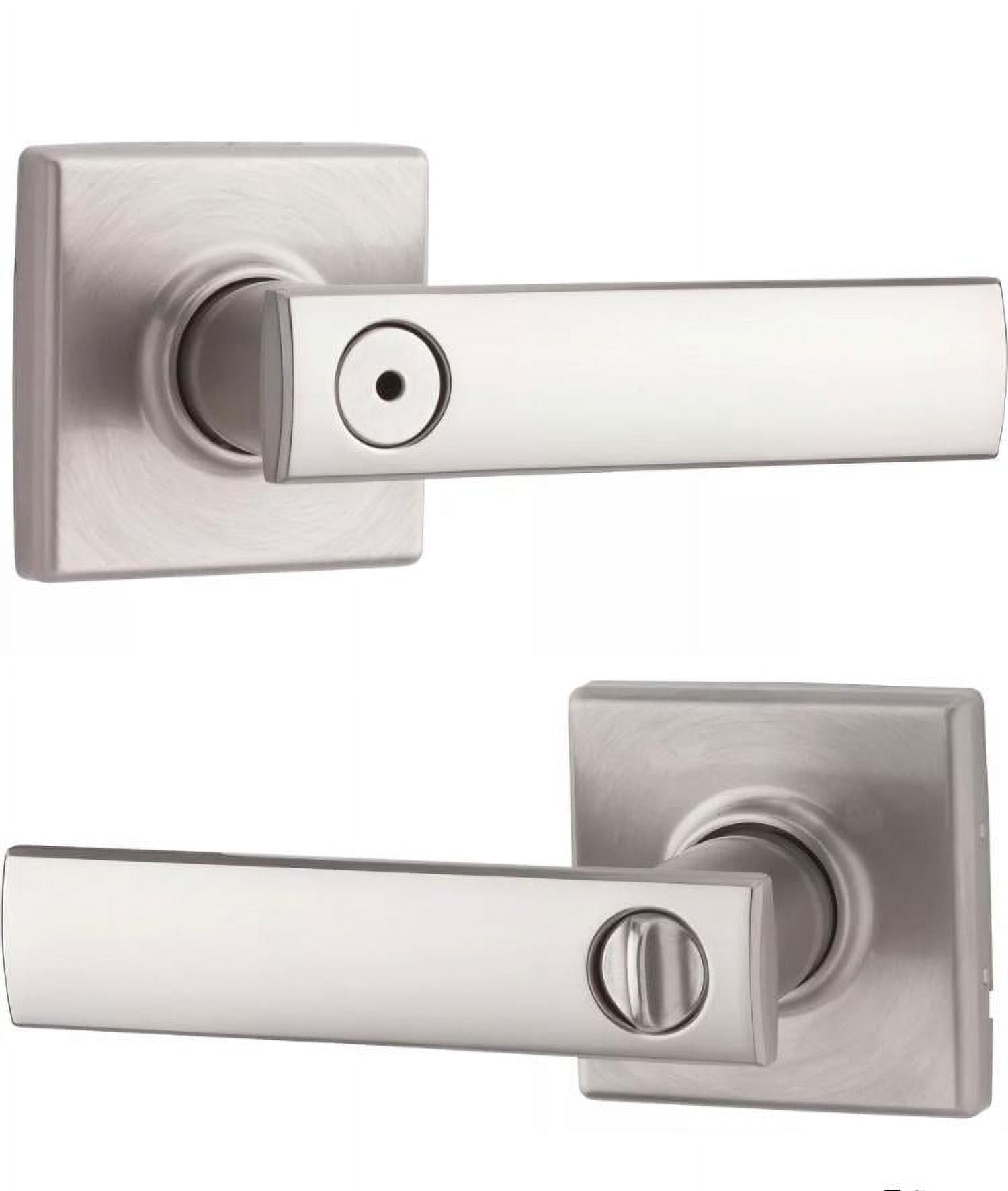 Kwikset Vedani 730VDL SQT 15 6AL RCS NVR Privacy Square Lever Satin Nickel