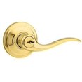thumbnail image 1 of Kwikset feat. SmartKey Tustin Keyed Entry Lever, Polished Brass 740TNL 3 SMT CP K4 — Residential Use, Standard Application, 1 of 1