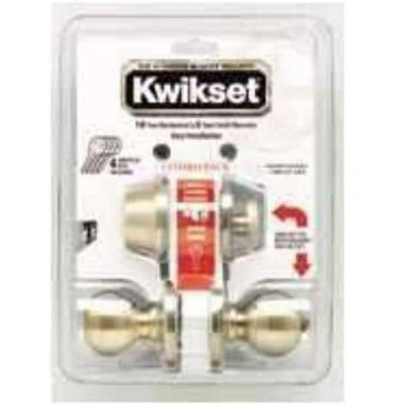 Kwikset Tylo Door Lock - Brushed Metal, Round, Exterior Use