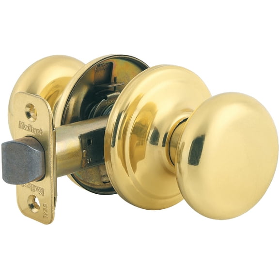 Kwikset Passage Door Knob Signature Series - Brass Finish - Gold Residential Use, Standard Application