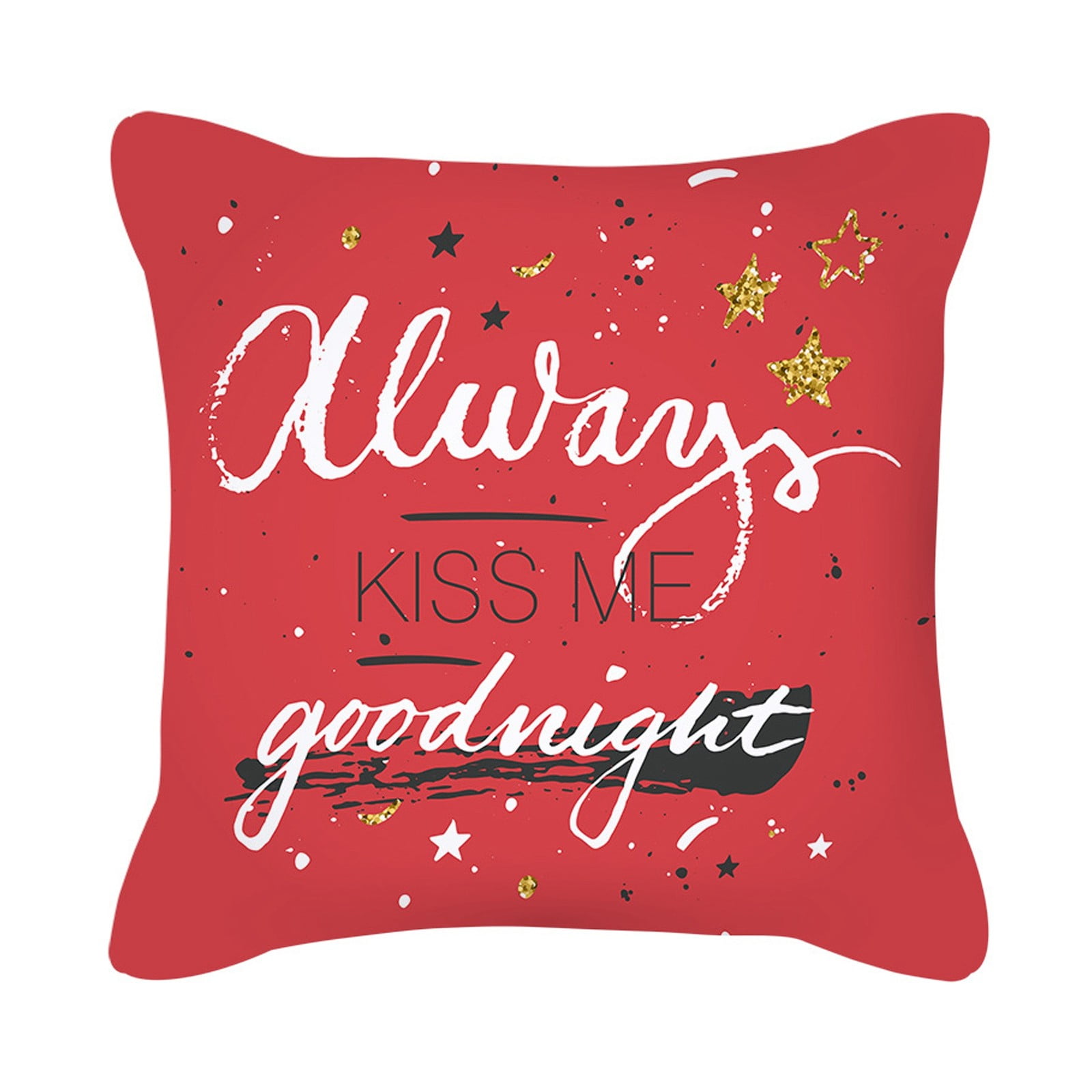 Kwlinmg Pillow Case Red Watercolor Valentine's Day Throw Pillow Cover