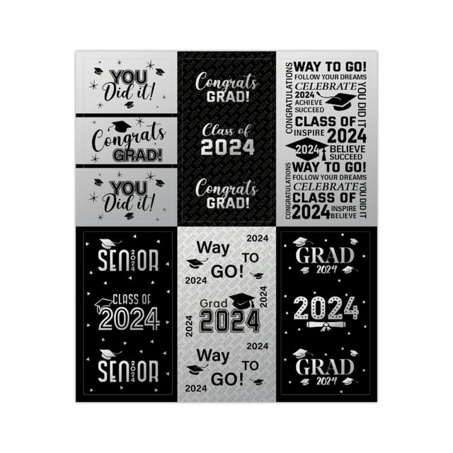 Kwlinmg Stickers Graduation Decoration Label Sticker Congratulations