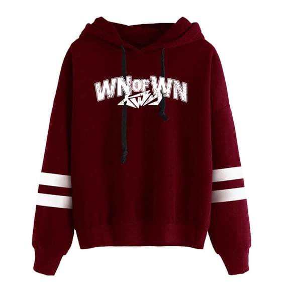 Kwn Logo Hoodie Unisex Fashion Casual Long Sleeve Sweatshirt