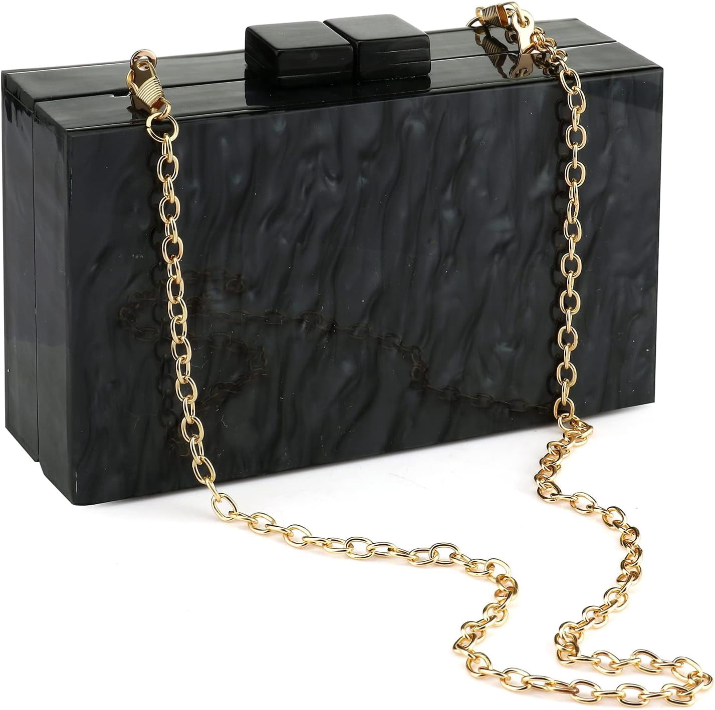 Kwuty Acrylic Clutch Purses for Women with Marbling Purses and Handbags Elegant Banquet Evening Crossbody Bag