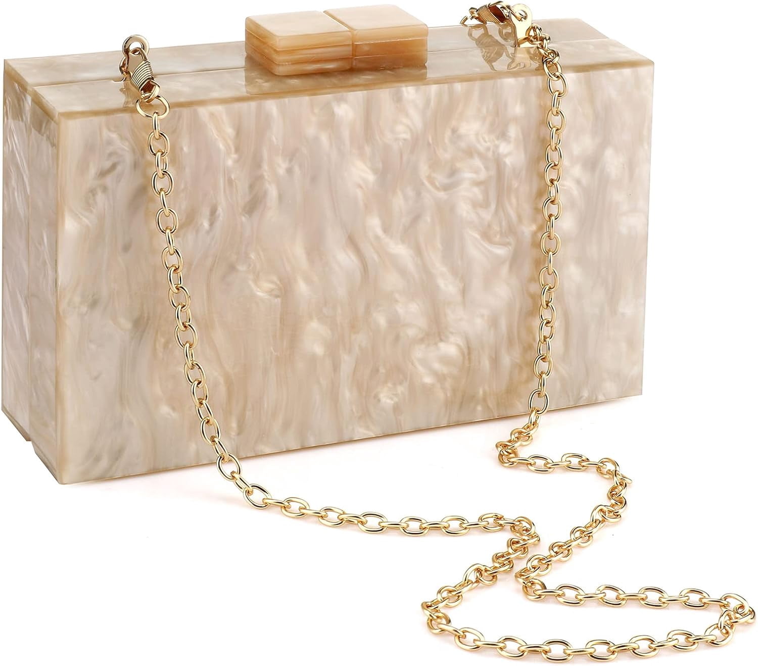 Kwuty Acrylic Clutch Purses for Women with Marbling Purses and Handbags Elegant Banquet Evening Crossbody Bag