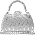 thumbnail image 1 of Kwuty Clutch Purses for Women Rhinestone Formal Evening Bag Sparkly Diamond Handbag for Cocktail Prom Party Wedding, 1 of 6