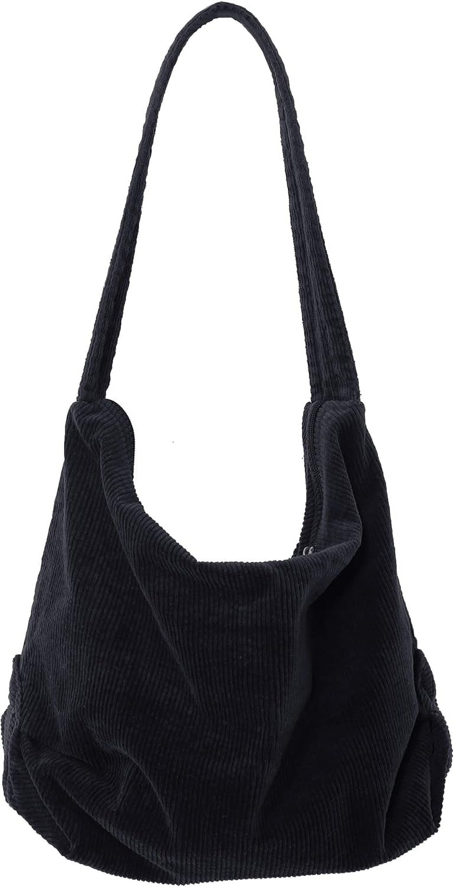 Kwuty Corduroy Tote Bag for Women Girl Canvas Shoulder Handbags Cute Large Purse