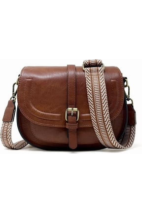 Crossbody Bags for Women,Small Saddle Purse and Boho Cross Body Handbags,Vegan Leather