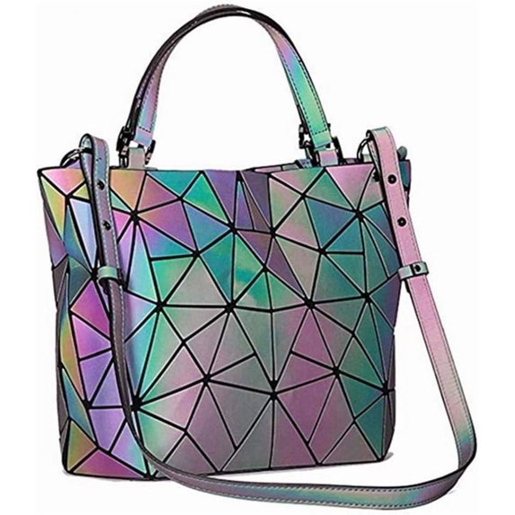 Kwuty Geometric Luminous Purses and Handbags Shard Lattice Eco-Friendly ...
