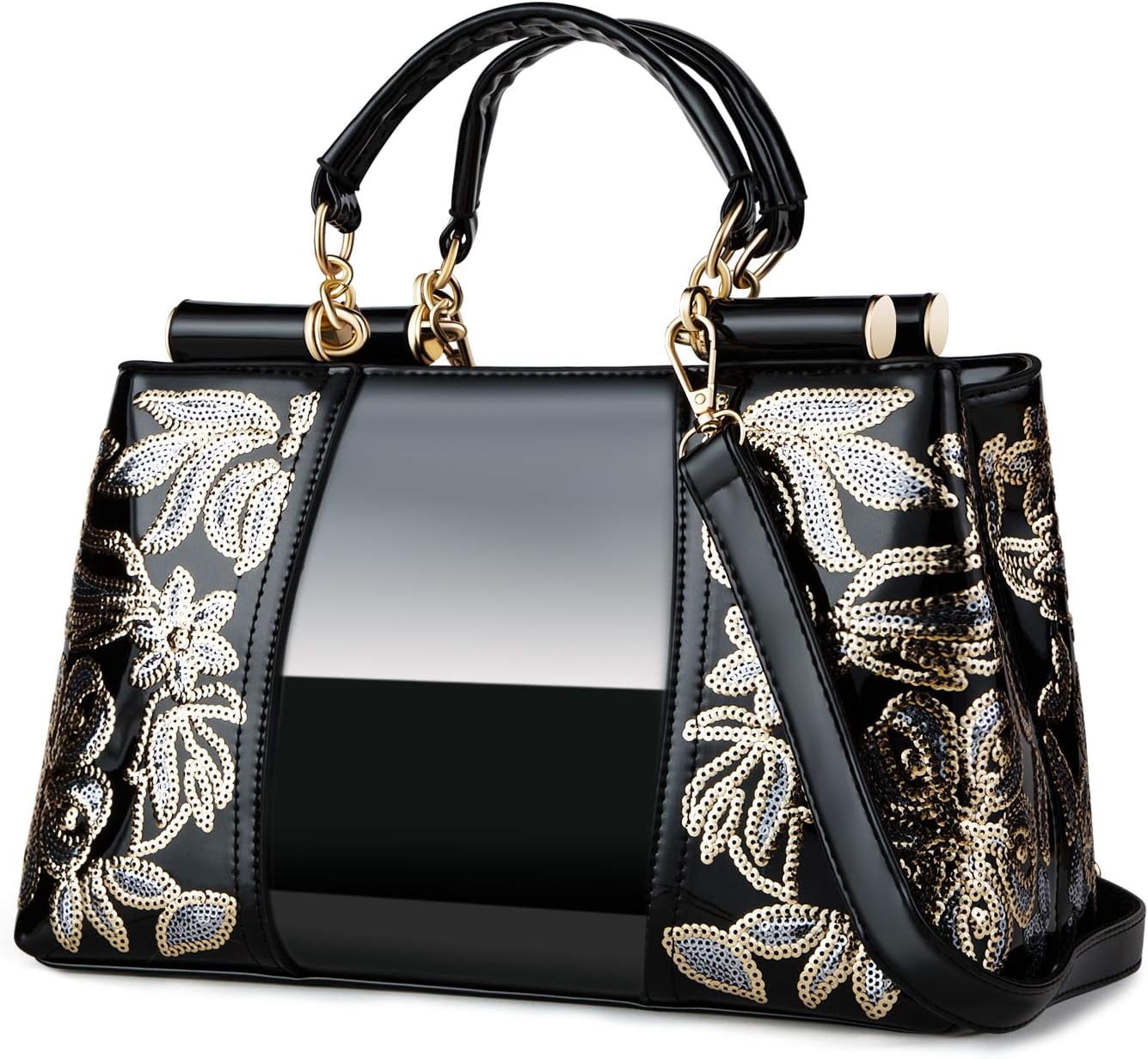 Kwuty Kwuty Handbags For Women Patent Leather Designer Purse Suitable for Shopping Party Daily Use