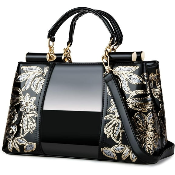 Kwuty Kwuty Handbags For Women Patent Leather Designer Purse Suitable for Shopping Party Daily Use
