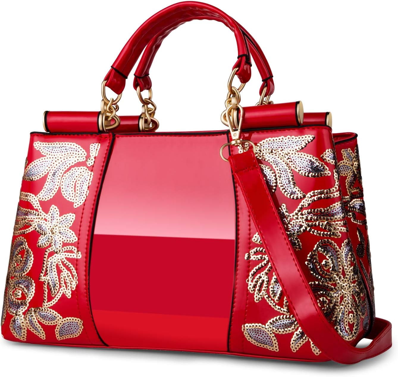 Kwuty Kwuty Handbags For Women Patent Leather Designer Purse Suitable for Shopping Party Daily Use