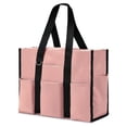thumbnail image 1 of Kwuty Large Tote Bag for Women Waterproof with 12 Pockets Top Zipper Closure Utility Teacher Nurse Bags for Work School（Pink）, 1 of 4