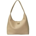 thumbnail image 1 of Kwuty Leather Hobo Bag Small Shoulder Purses for Women Slouchy Tote Handbag Vegan Leather Crescent Bag, 1 of 7