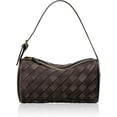 thumbnail image 1 of Kwuty Mini Woven Leather Bag, Little Handbag, Small Woven Purses for Women, Leather Top-handle Bags, Mini Evening Bag, 1 of 6