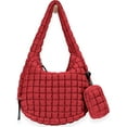 thumbnail image 1 of Kwuty Puffer Tote Bag for Women Large Quilted Puffy Lightweight Carryall Crossbody Tote Bag for Women, 1 of 7
