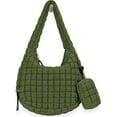 thumbnail image 1 of Kwuty Puffer Tote Bag for Women Large Quilted Puffy Lightweight Carryall Crossbody Tote Bag for Women, 1 of 7