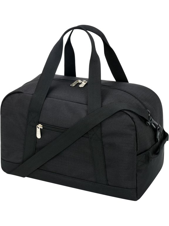 Small Gym Bag 14 inch lightweight Carry On Mini Duffel Bag for Travel Sport - Black