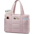 thumbnail image 1 of Kwuty Tote Bag for Women, Large Puffer Work Tote Laptop Bag, Lightweight Travel Tote Bag with Zipper Gifts for Women, 1 of 7