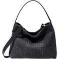 thumbnail image 1 of Kwuty Women's Braided Leather Tote Bag Stylish Suede Hobo Shoulder Bag with Woven Details, 1 of 6