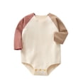 thumbnail image 1 of KyCheLot 0-2 Years Infant Baby Romper Boy Girls Warm Fleece Long Sleeve Pullover Cute Bodysuits Casual, 1 of 3