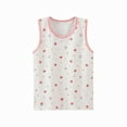 thumbnail image 1 of KyCheLot 2-10 Years Girls Summer Tops Cute Print Breathable Sleeveles Undershirt Cotton Crewneck Home Tops, 1 of 2