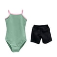thumbnail image 1 of KyCheLot 3-16 Years Girls Leotard Dancewear Classic Solid Color Breathable Cami Bodysuit, 1 of 3