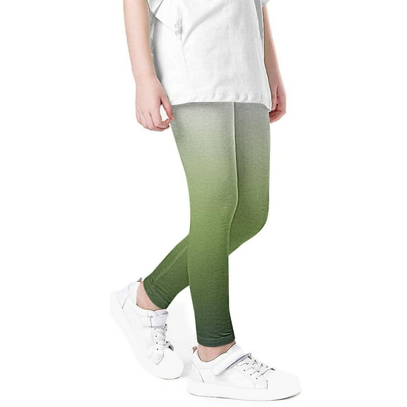 KyCheLot 3-8 Years Girls Leggings Summer Comfy Stretchy High Waist Multicolor Slim Tights Printed Pants