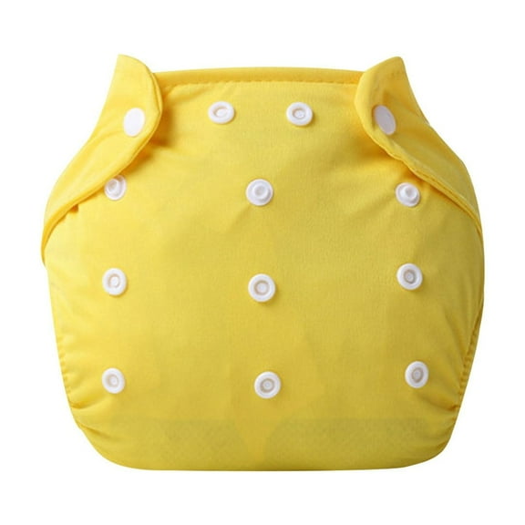 KyCheLot Baby Cloth Diaper Solid Color Soft Breathable Dailywear Adjustable Washable Diaper Pants for 0-18 Months