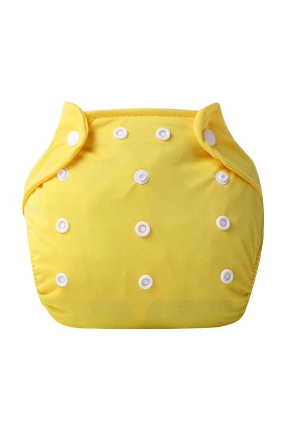 Baby Cloth Diaper Solid Color Soft Breathable Dailywear Adjustable Washable Diaper Pants for 0-18 Months