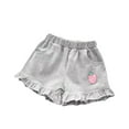thumbnail image 1 of KyCheLot Baby Girls Cute Shorts Cotton Soft Elastic Waist Comfy Ruffle Summer Shorts with Pockets 0-7 Years, 1 of 7