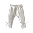 thumbnail image 1 of KyCheLot Baby Girls Pants Soft Cotton Elastic Waist Pull on Slim Pants for 6 Months-4 Years, 1 of 7